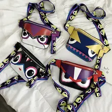 Модная мужская и женская сумка уникального дизайна, Повседневная маленькая сумка на талию, забавная сумка на бедрах с широким ремешком, сумка-мессенджер с принтом граффити, Новинка