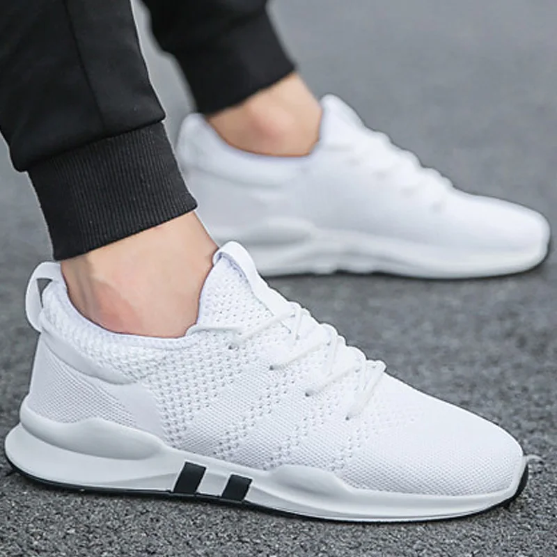 

Mens casual shoes hot sale fashion damping wear resistant mesh breathable wedge sneakers tennis shoes men cheap spring