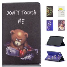 Animal Pattern Tablet Case For Samsung Galaxy Tab A 10.1 T510 T515 SM-T510 SM-T515 Smart Cover Cartoon PU Leather