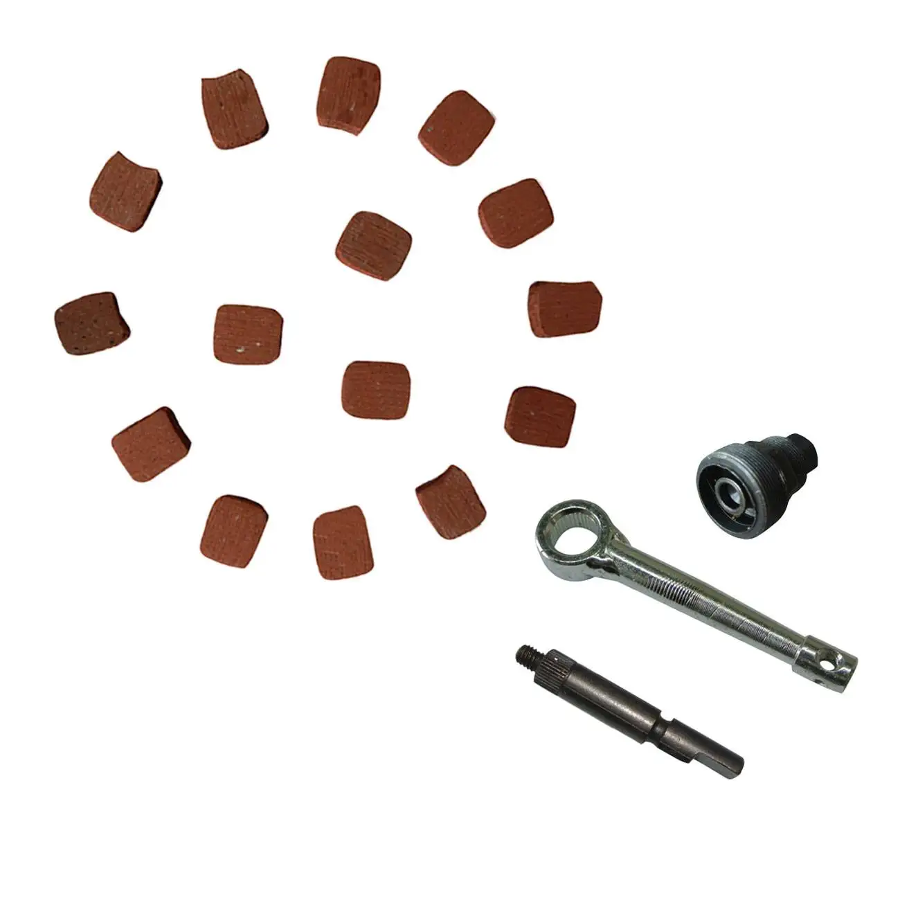 Clutch Puller&15xSquare Clutch Pads For 49cc 80cc 2 Stroke Engine