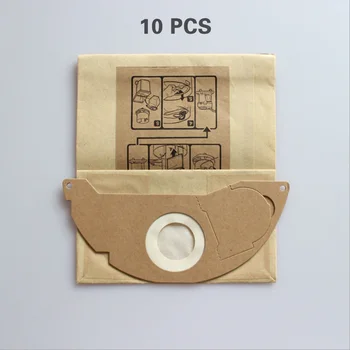 

10 piece/batch vacuum filter paper bag for KARCHER A2004 A2WD2250 054 MV2 high efficiency dust bag