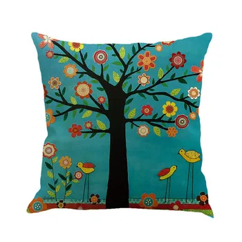 

Household Woven Linen Geometric Beach Cushion Home Decorative Throw Pillow Cover Bohemia Paisley Style 45*45 Cojines Y9