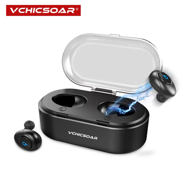 

Vchicsoar U8 Bluetooth 4.2 Wireless Earphone Stereo Mini Twins Bluetooth Earphones Headset Hands-free Earbuds with Mic for Phone