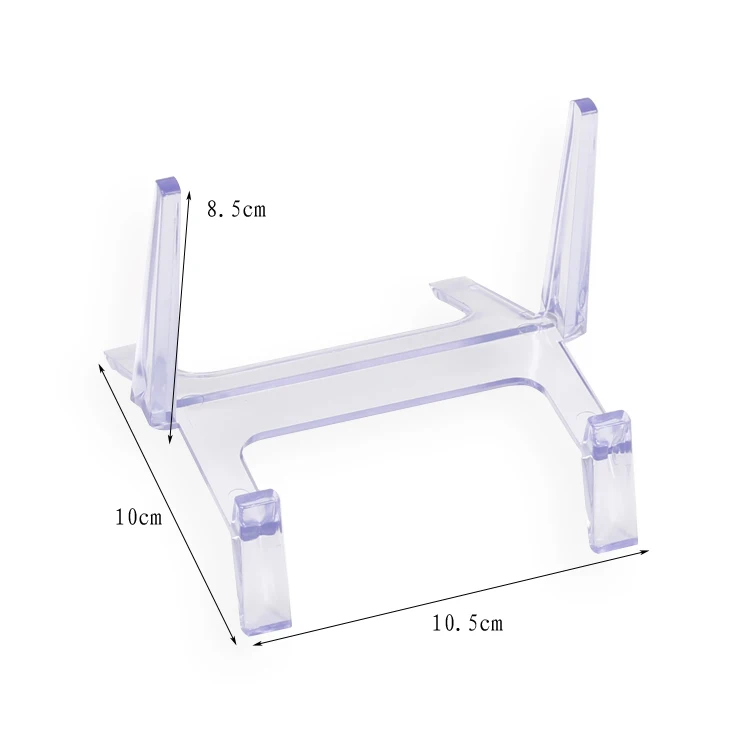 

Wholesale 10Pcs Acrylic 8.5cm H Multifunctional Dish Plate Photo Picture Frame Display Stand Rack Holder