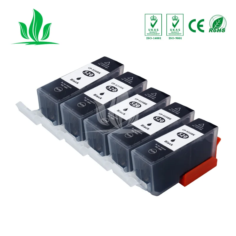 5 шт. 520XL 521XL картридж совместимый PGI520 CLI521 для Canon Pixma MP540 MP620 MP630 MP640 MP980 MP990 MX860 MX870 IP36003