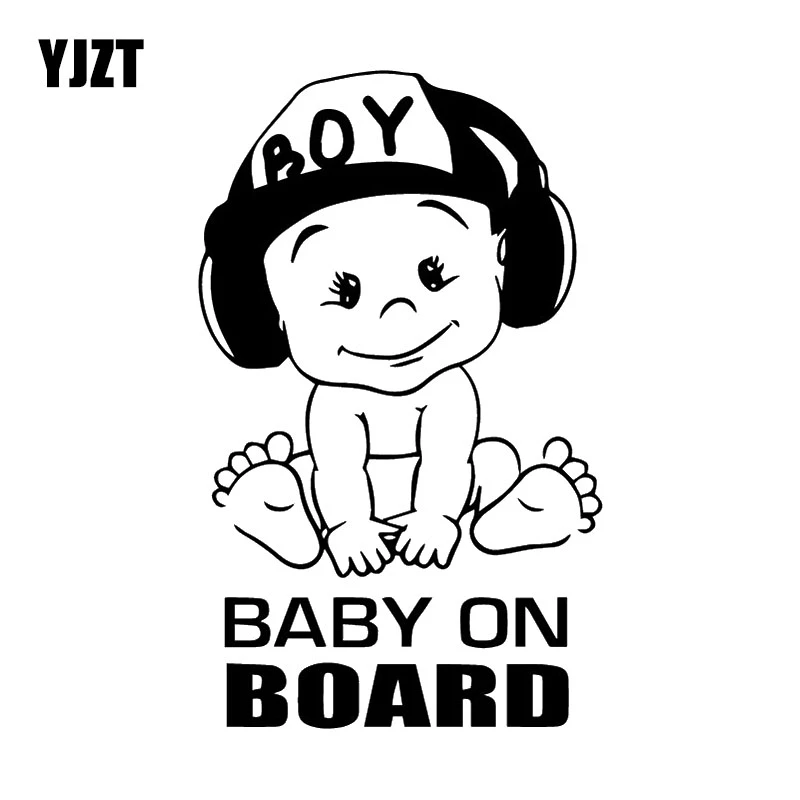 Yjzt 11 1x18 3cm Dj Boy Fashion Cartoon Whole Body Decoration Decal Baby On Board Warning Car Sticker C25 0073 Car Stickers Aliexpress