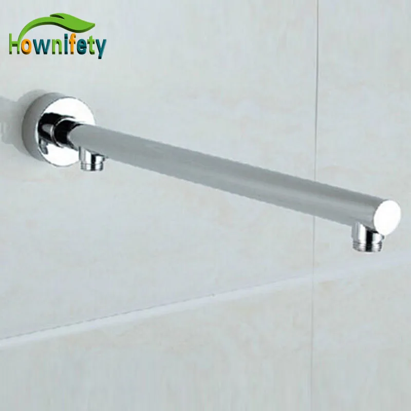 Free Shipping Bathroom Shower Arm Chrome Wall Mount Shower Fixed Pipe Soild Brass Showerhead