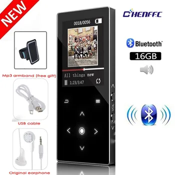 

Touch button 16GB MP3 player with Bluetooth,HiFi lossless music player 1.8 inch TFT screen with built-in speaker audio player