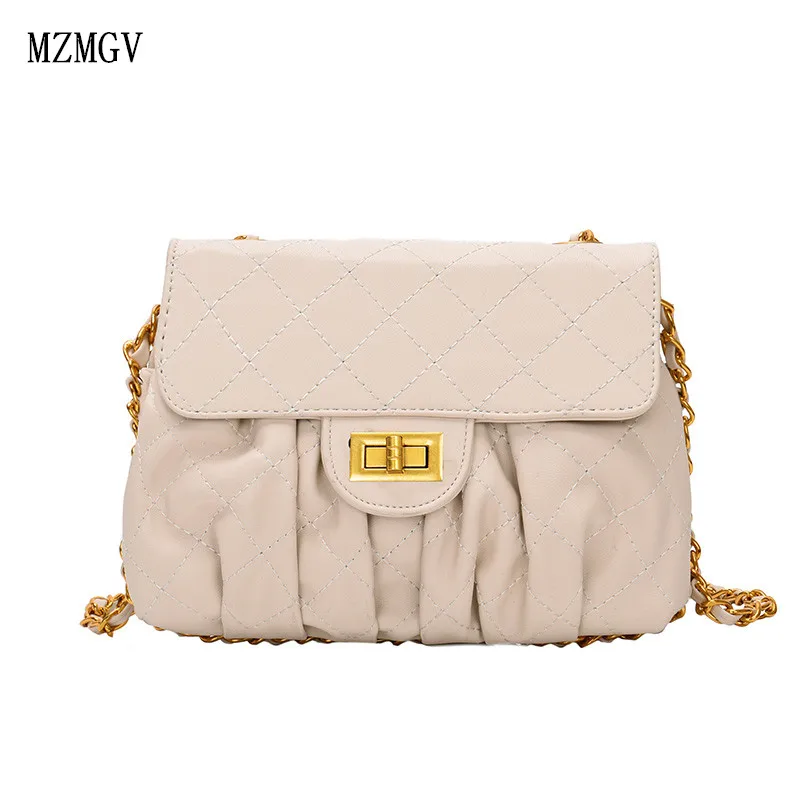 

NEW designer rhombic chain shoulder slung fashion ladies handbags bolsa women's travel bag luxury handbags ladies bag