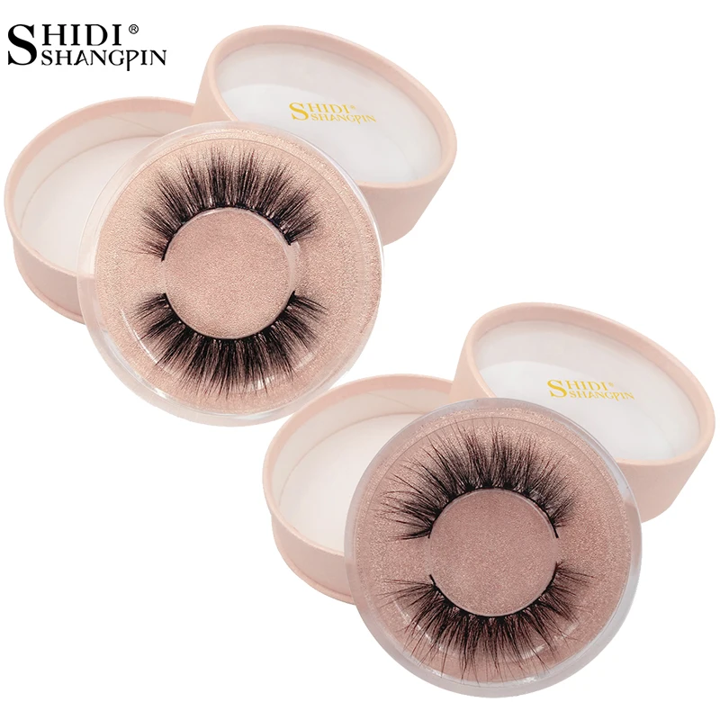 

SHIDISHANGPIN 1 Pair Mink Eyelashes 3d Mink Lashes Natural Long Fake Eye Lashes Extension Makeup Beauty 1 Box False Eyelashes