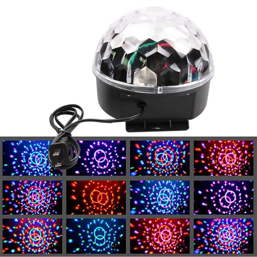 

LED Stage Lamps 20W Magic Ball RGB Color Stage Light Disco Voice Control LED RGB Crystal Magic Ball Effect Light US/UK/AU/EU