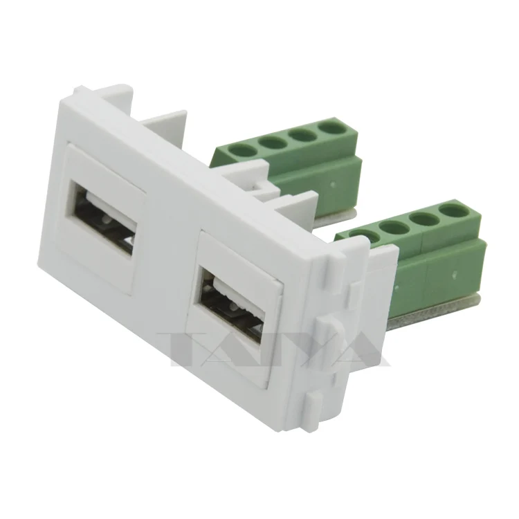 Настенный USB разъем Keystone с винтовым коннектором|keystone usb|usb wall platewall plate |