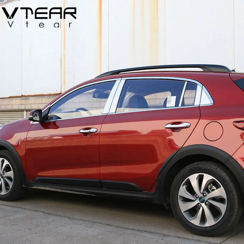 Vtear для kia Rio X Line защитная накладка на окно автомобиля аксессуары из нержавеющей