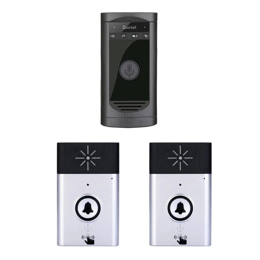 Two Outdoor One Indoor Wireless Doorbell in Doorbell from