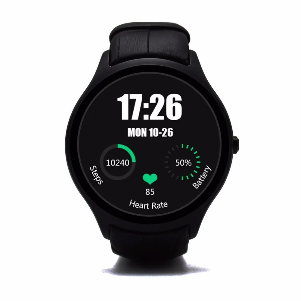 NO 1 D5 Smart Watch IPS Dual Core Sync Bluetooth Wifi GPS Pedometer Heart Monitor 512MB