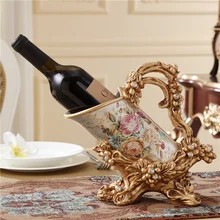 Европейский вино рамка роскошные украшения гостиной вход украшен вино рама домашнего интерьера ювелирная смола подарки