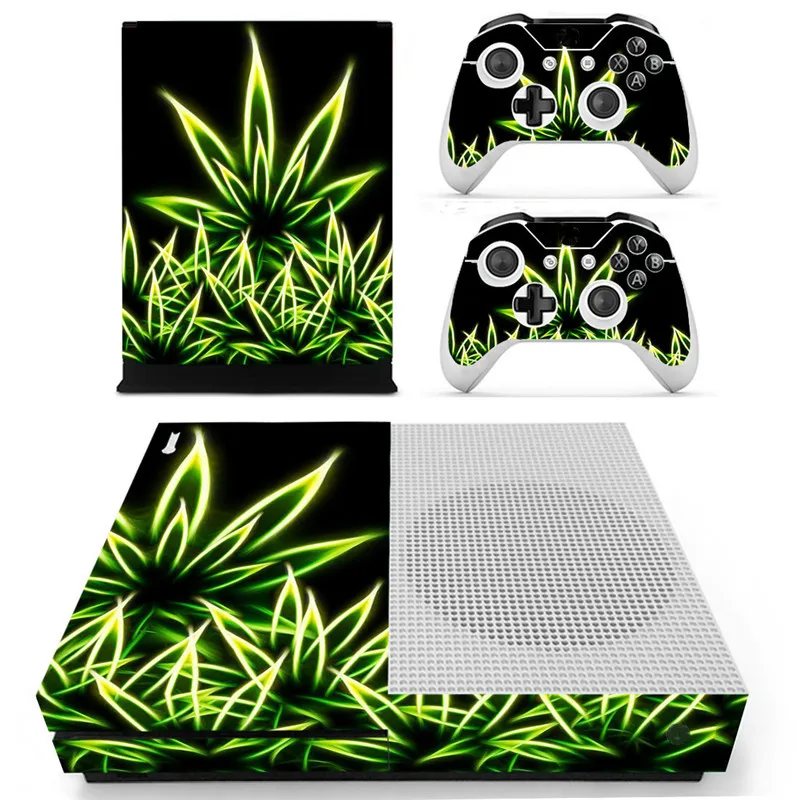 3 шт./компл. консоль+ кожаная наклейка на контроллер для xbox one S Green Leaf limited edition игровая наклейка на кожу наклейка консоль контроллер - Цвет: style 5