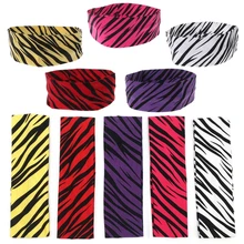 Новинка, Спортивная резинка для волос, эластичная, широкая, в полоску зебры, для занятий йогой, женский свитер