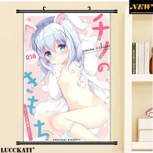 40X60 см, Gochiusa Gochuumon wa Usagi Desu ka Rabbit, сексуальная лоли, мультфильм, аниме картинка, настенная прокрутка, холст, живопись, плакат