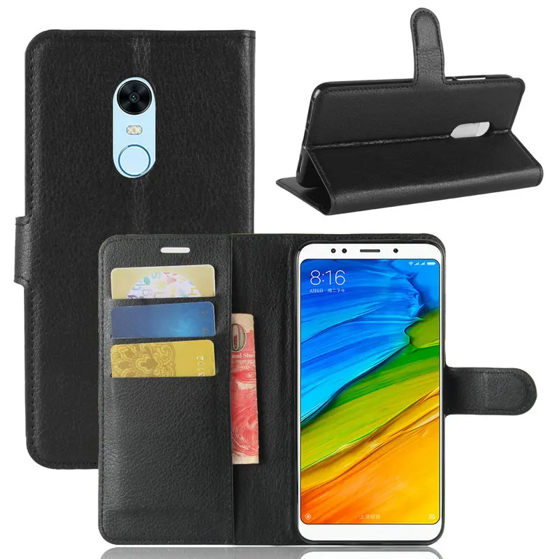 For Xiaomi Redmi 5 Plus 4A note 4x 4 Wallet Flip Leather Case pro prime 32GB 64GB Phone Cover | Мобильные телефоны и