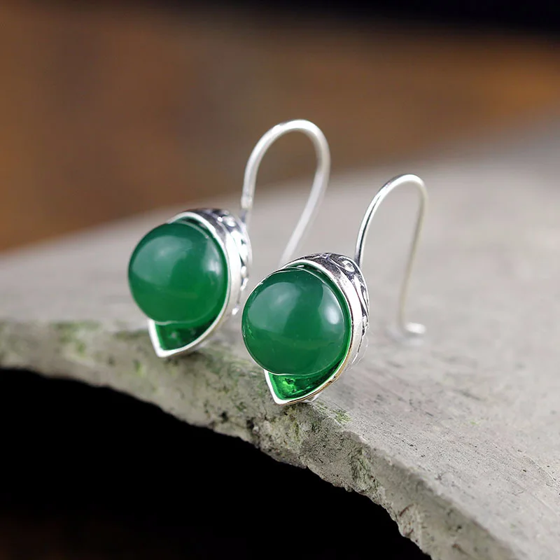 Женское кольцо из серебра 925 пробы с круглым гранатом|earrings for|earrings for womenearring female |