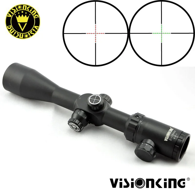 Visionking 2-16x44 Nitrogen Hunting Optical Sight Long Range Mil Dot Reticle Sniper Riflescope 30mm Tube.223.308.30-06 Scope