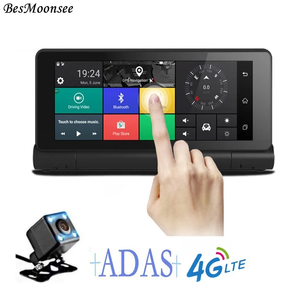 BesMoonsee Android 4G 6 86 &quotBluetooth wifi GPS сенсорный экран задний HD Автомобильный