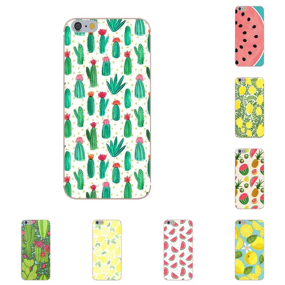 

Summer Pineapple Lemon Cactus Watermelon Floral For Huawei G8 Honor 5C 5X 6 6X 7 8 9 Y5II Mate 9 P8 P9 P10 P20 Lite Plus 2017