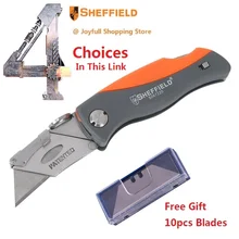 Шеффилд Универсальный складной нож SK5 стальной нож сверхмощный нож многофункциональный нож для резки бумаги в принтере инструмент с 10 лезвиями