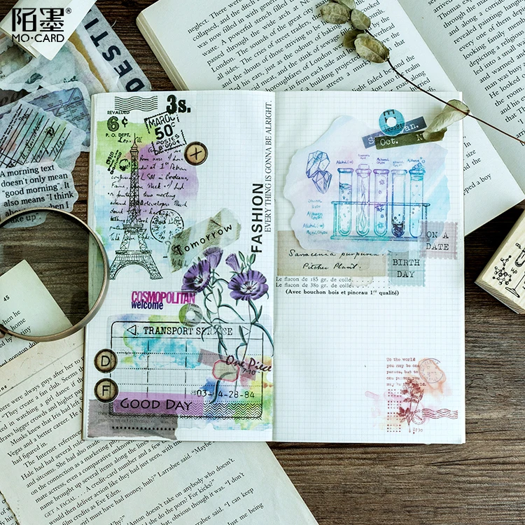 60 шт./упак. винтажный альбом для декоративных наклеек дневник календарь