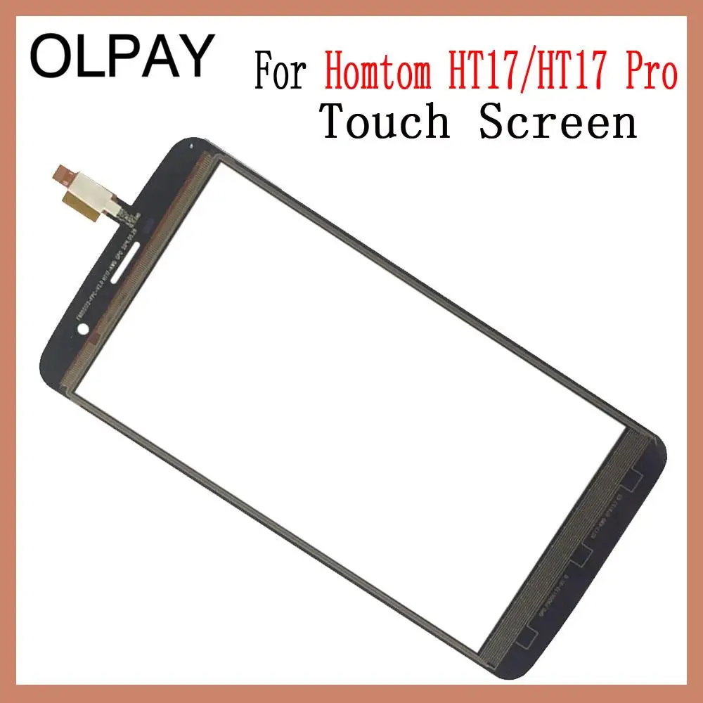 OLPAY 5,5 ''для HOMTOM HT17 HT17 Pro сенсорный экран стекло дигитайзер панель сенсорный экран Переднее стекло объектив сенсор Бесплатный клей+ салфетки