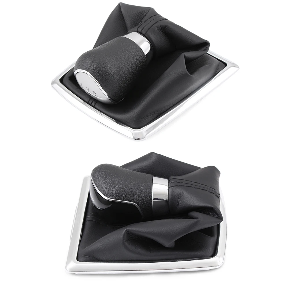 

FAT 5 Speed Manual Gear Shift Knob With Leather Boot For Ford Focus 2 MK2 new fACTORY C-Max Kuga Fiesta