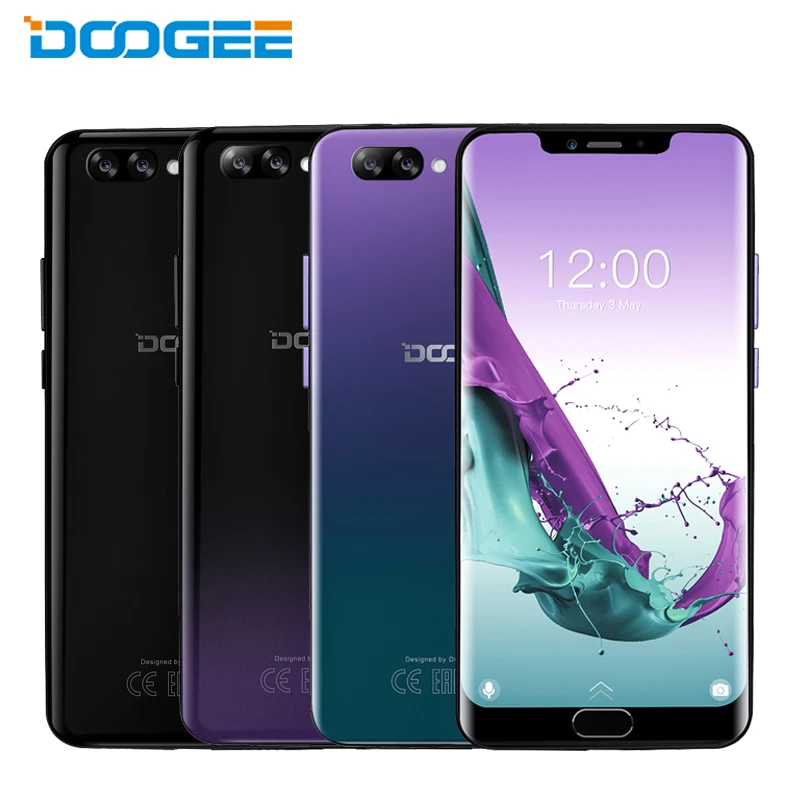 

DOOGEE Y7 Plus Cell Phone 6.18 inch 6GB RAM 64GB ROM MTK6757 Octa Core Android 8.1 Dual Camera 5080mAh Fingerprint Smartphone