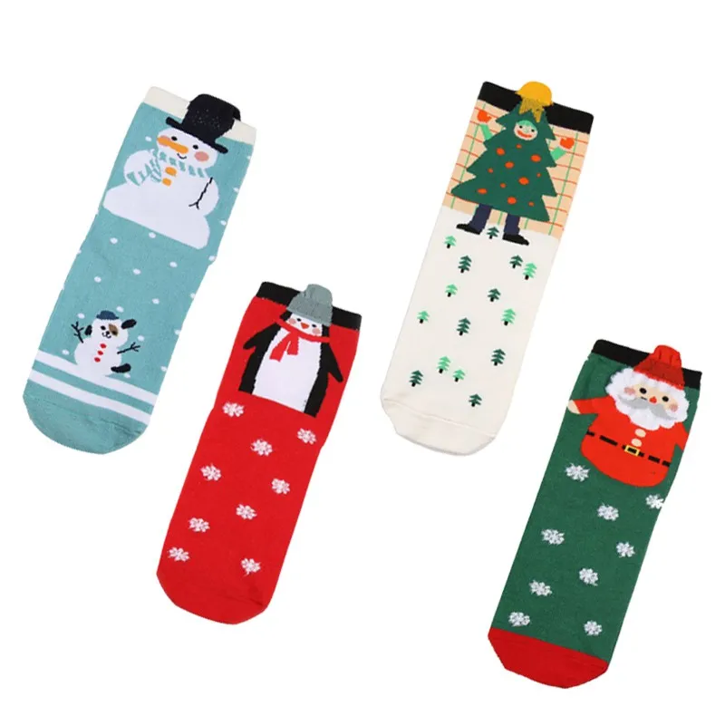 Новейшая модель; Для женщин печатных Спортивные носки зимние женские девушка носки, подарок на Рождество