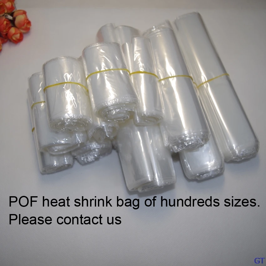 Us 6 97 14 Off 100pcs Lot 21sizes Pof Heat Shrink Wring Bag 36cm X 50cm Transparant Plastic Polybag Diy Gift Cosmetics Packaging Bags In Saran