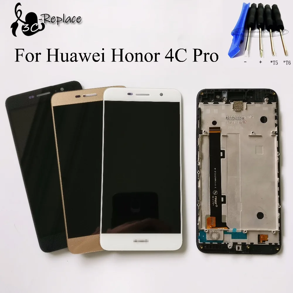 

For huawei honor 4c pro TIT-L01 LCD Display + Touch Screen Digitizer Assembly + Frame Smartphone Replacement + Tools