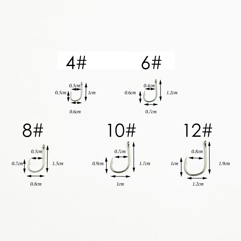 2017 Hot 100pcs Fishing Hook Bait Barb Fishhook Lure Tackle With Box Size 4/6/8/10/12 Best Seller FH69 2017 Hot 100pcs Fishing Hook Bait Barb Fishhook Lure Tackle With Box Size 4/6/8/10/12 Best Seller FH69