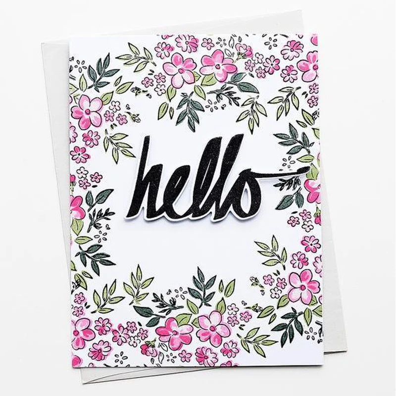 

Layered Flowers Set Clear Silicone Stamp for Scrapbooking DIY Photo Album Card Making Decorative Crafts New 2019