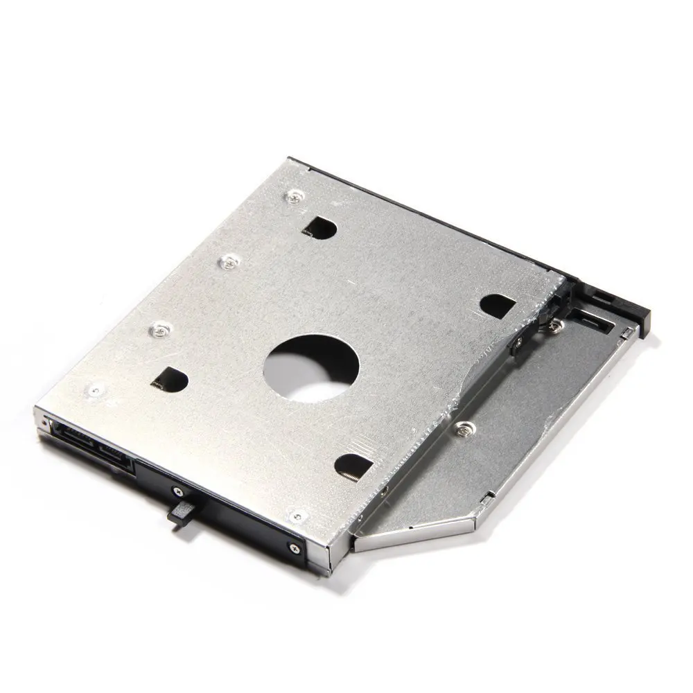 Hot Sale Universal Aluminum 12.7mm SATA 2.0 2nd HDD Caddy 2.5" HDD Case SSD Enclosure for Notebook 12.7mm ODD DVD-ROM Optibay