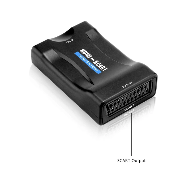 HDMI конвертер/переходник в SCART вход выход Композитный видео HD стерео аудио адаптер