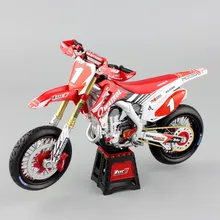 1:12 mini scale HONDA Motocross HRC OWATROL CRF450R CRF450 SUPERMOTO LUC1 Motorcycle Diecast model racing sport dirt bike toys