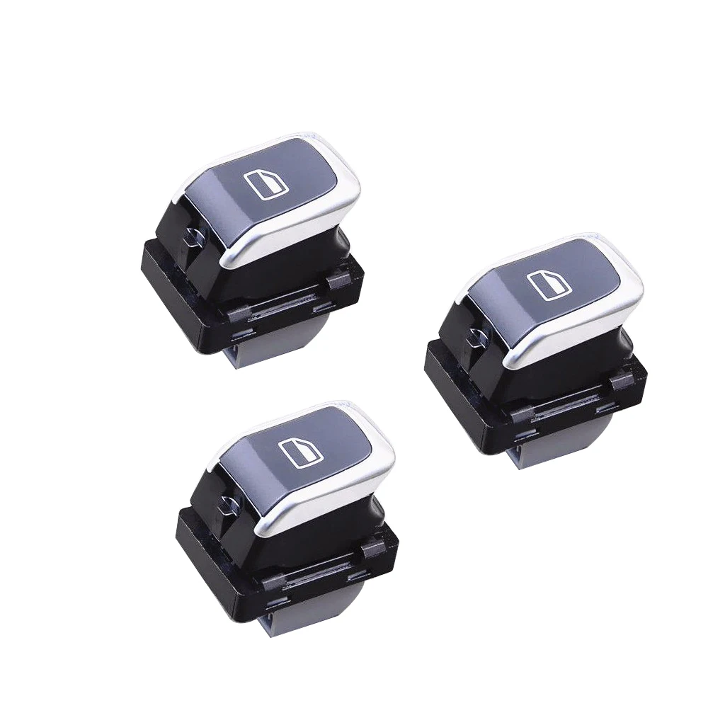 

3 piece TUKE OEM Chrome Switches Car power window switchs Button For A6 S6 C7 A7 A8 Q3 4GD 959 855 4H0 959 855 A