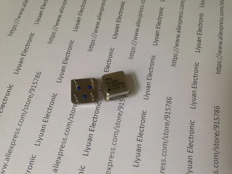 10pcs 72mhz active crystal 72.000mhz 72 mhz Clock oscillator 72M Quartz crystal 4 feet