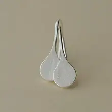 925 пробы, серебряные ювелирные изделия, милые, дизайн, лист, простые серьги для женщин, серьги, модные ювелирные изделия