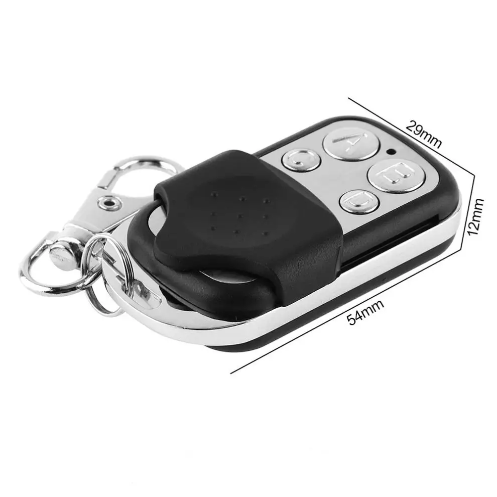 

Universal 4 Channel Wireless Cloning Electric Gate Garage Door Remote Control 433MHz Switch with Keychain New