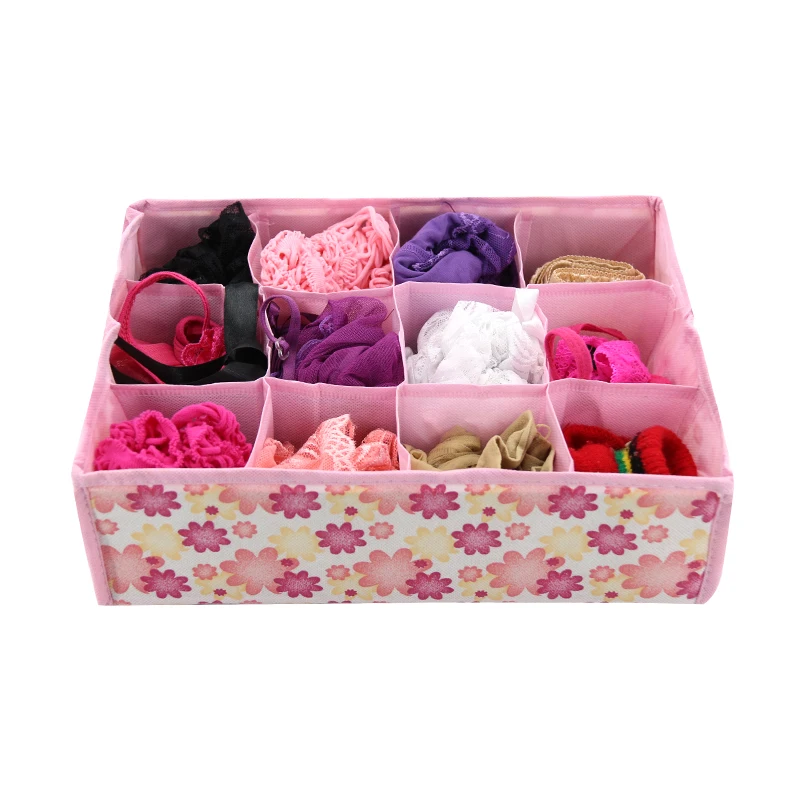 12 Grid Underwear Bra Organizer Storage Box Colors Rose Drawer Closet Organizers Boxes For Underwear Scarfs Socks Bra 12 Grid Underwear Bra Organizer Storage Box Colors Rose Drawer Closet Organizers Boxes For Underwear Scarfs Socks Bra