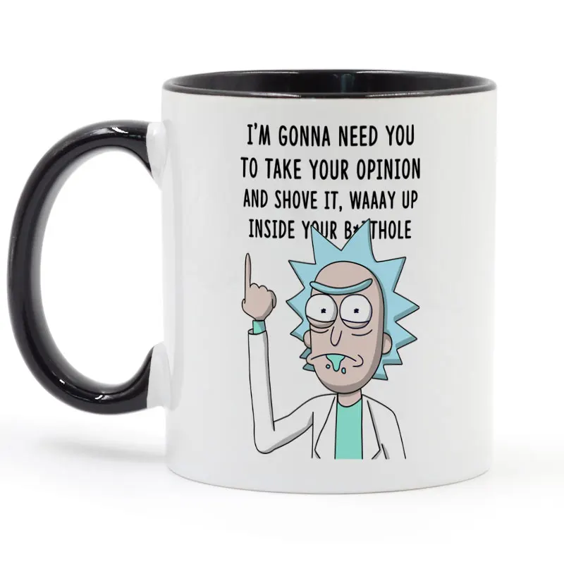 Запихните его Рик и Морти печатная кофейная кружка 11 унций|decorative mugs|printed mugsceramic cup |