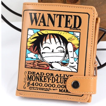 

One Piece Wallet Luffy Chopper PU Leather Short Coin Card Holder Card Clutch Purse Money Bag