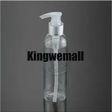 300 шт./лот 150 мл ПЭТ Пластик Лосьон бутылка шампуня высокое Класс насос Бутылочки косметической упаковки