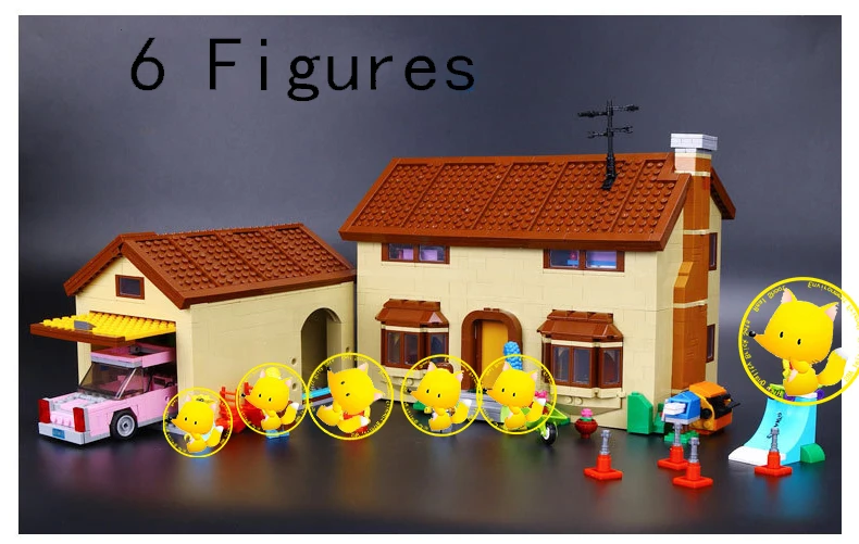 brand 16005 The Simpsons House Building Block Model Bricks For Child